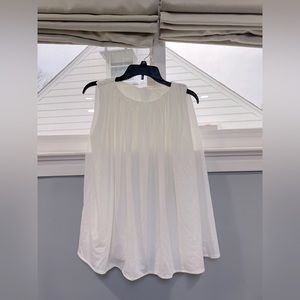 NWT white flowy top